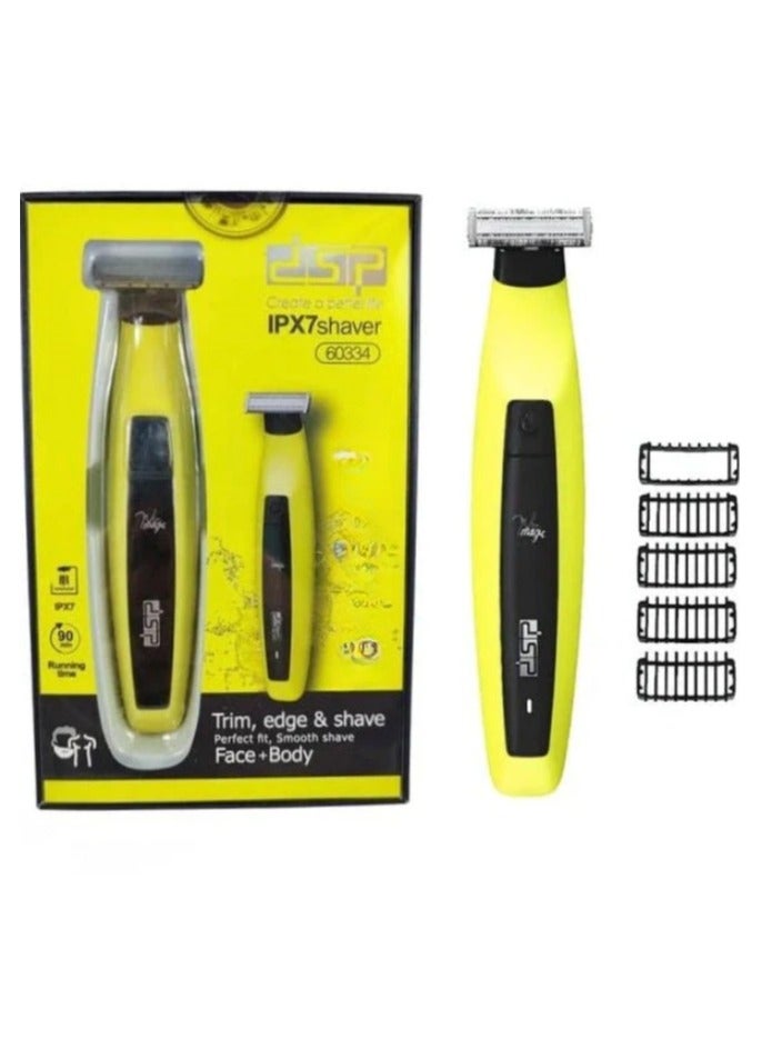 دي اس بي ماكينة حلاقة وتشذيب كهربائية One Blade مقاومة للماء IPX7 للوجه والجسم - Image 1